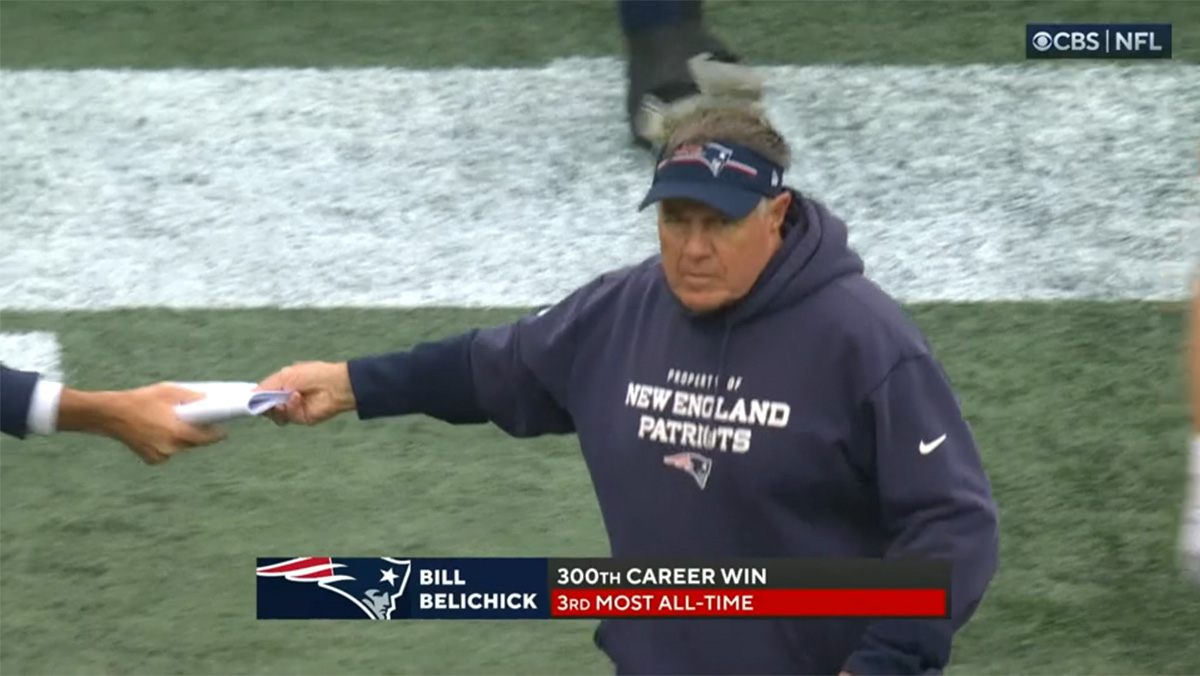 Bill Belichick entraineur des Patriots