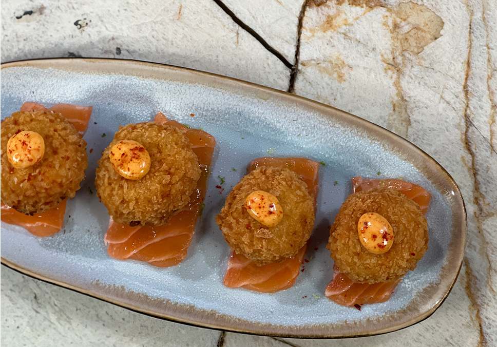 Tous en cuisine du 05/01 : Arancini croustillants safranés, saumon et mayonnaise pimentée