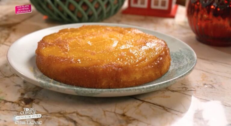 La Recette De Gâteau Renversé Au Citron Et à La Mangue De Cyril Lignac