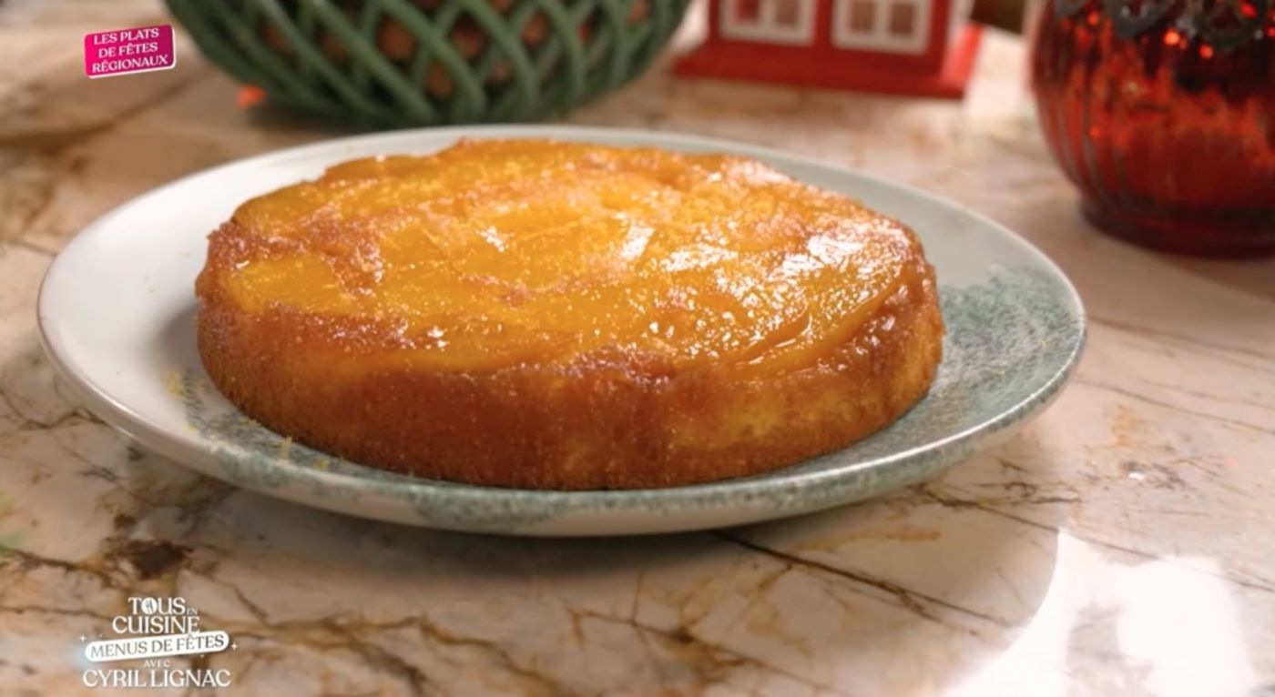 Gâteau renversé citron mangue