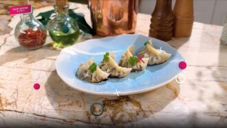 Recette de Cyril Lignac des gyozas de bœuf aux herbes dans Tous en cuisine du 20 septembre