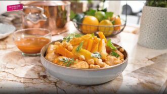 Recette de Cyril Lignac du couscous de légumes et boulettes de poulet dans Tous en cuisine du 13 septembre