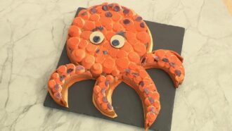 La recette du gâteau “octopus” chocolat et framboise d’Adrien pour l’épreuve créative du Meilleur Pâtissier 2025 (émission 5)