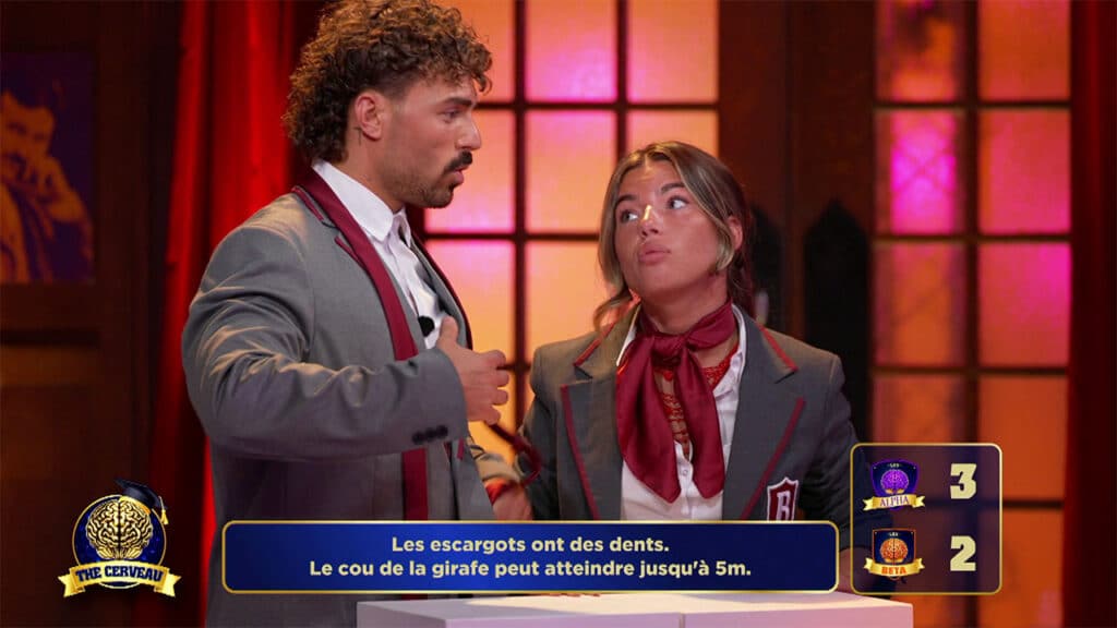 Alexandre et Loanne se rapprochent dans The Cerveau 2025