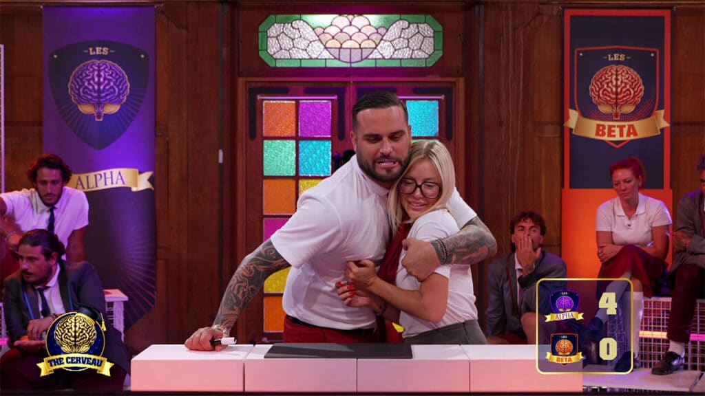 Nicolas Lozina et Stéphanie Clerbois réconciliés dans The Cerveau du 28 novembre