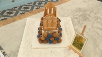 Recette de gâteau “Acropole” d’Adrien Menez pour l’épreuve créative du Meilleur Pâtissier 2025 (émission 9)