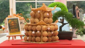 Le temple d’or de Kyoto : le gâteau de Victoria pour l’épreuve créative du Meilleur Pâtissier du 6 novembre (recette complète)