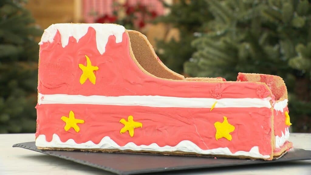 Panier Pour Chien En Forme De Traîneau De Noël, Confortable