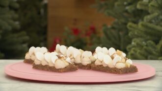 Mont-Blanc poire/marron de Seb pour l’épreuve classique du 4 décembre (Le Meilleur Pâtissier)