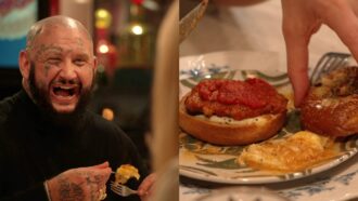 La recette de “Pizz’Burg” de Seth Gueko dans RDV chez Cyril Lignac du 4 décembre (M6)