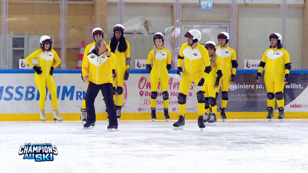 Entraînement des Jaunes pour l'épreuve collectives des Apprentis Champions du 27 janvier
