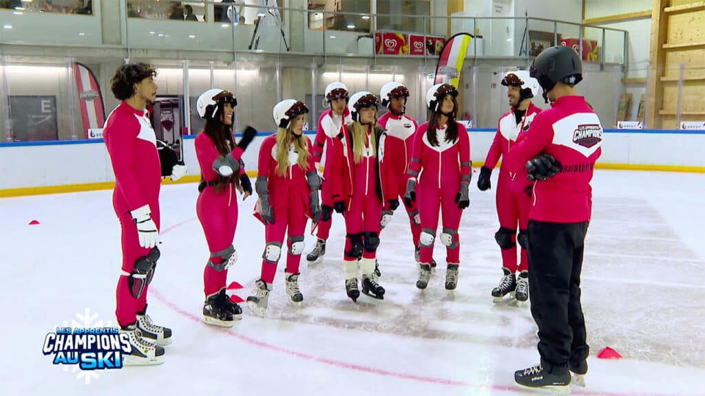 Entraînement des Rouges pour l'épreuve collectives des Apprentis Champions du 27 janvier