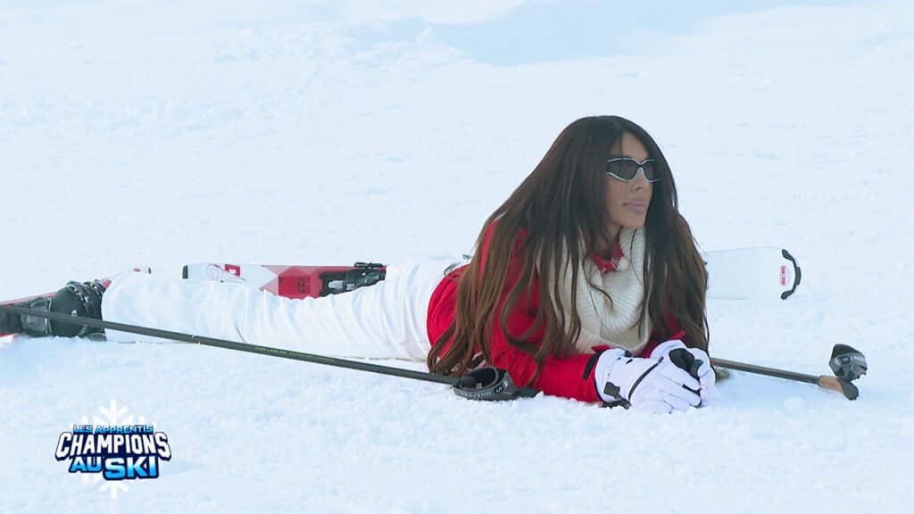 Laura Lempika redoute l'épreuve individuelle dans Les Apprentis Champions au ski