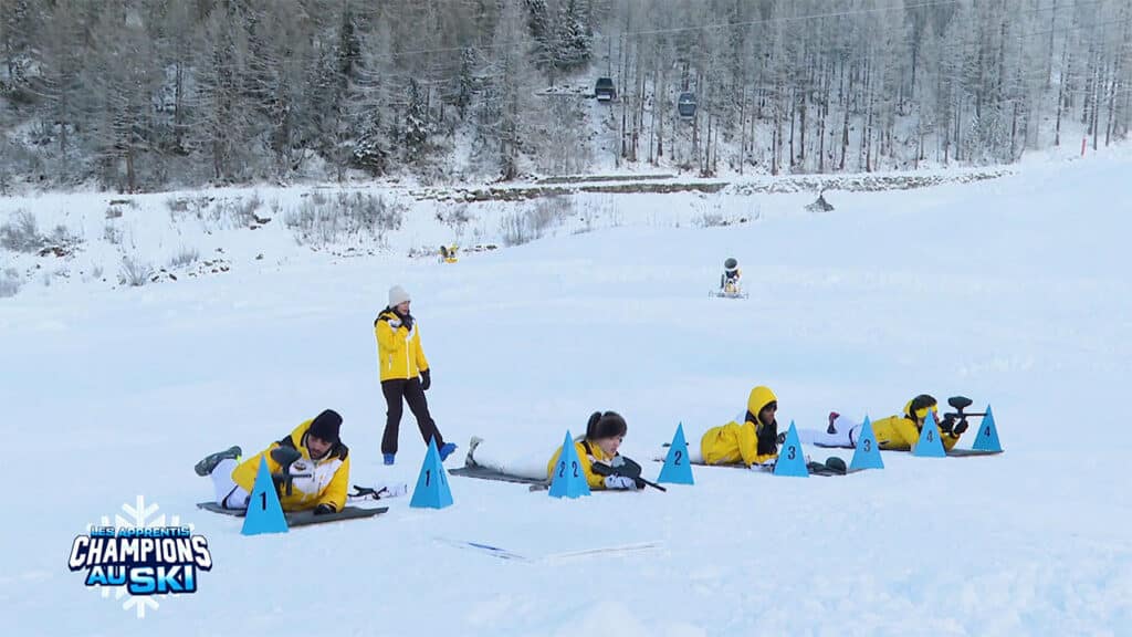 Laura Lempika redoute l'épreuve individuelle dans Les Apprentis Champions au ski
