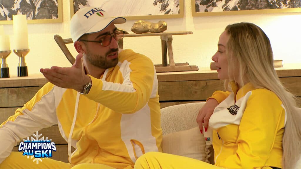 Anthony et Solène se disputent à cause de Julien Tanti dans Les Apprentis Champions au ski du 17 février