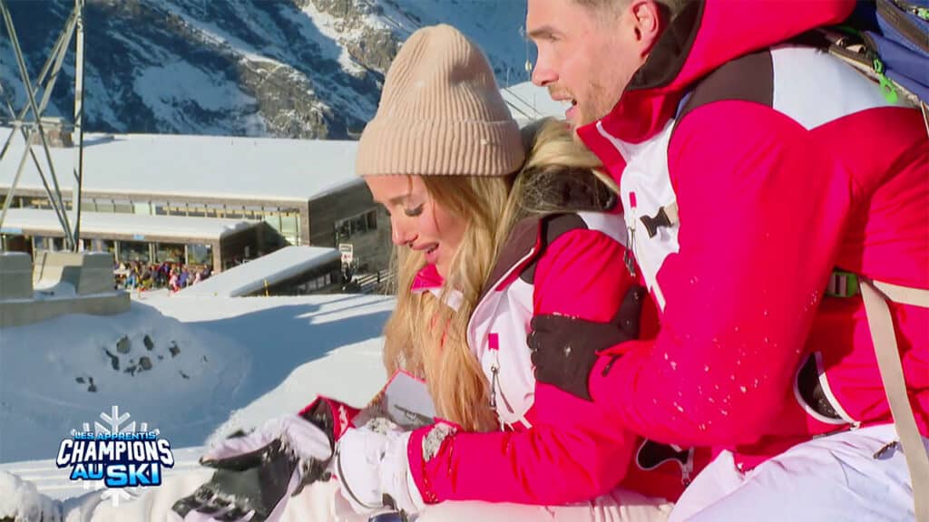 Esmeralda au bord de la crise dans Les Apprentis Champions au ski du 12 février
