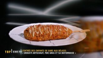 Recette corn dog artichaut et foie gras (Top Chef 2026) : l’entrée gastro pensée pour les enfants
